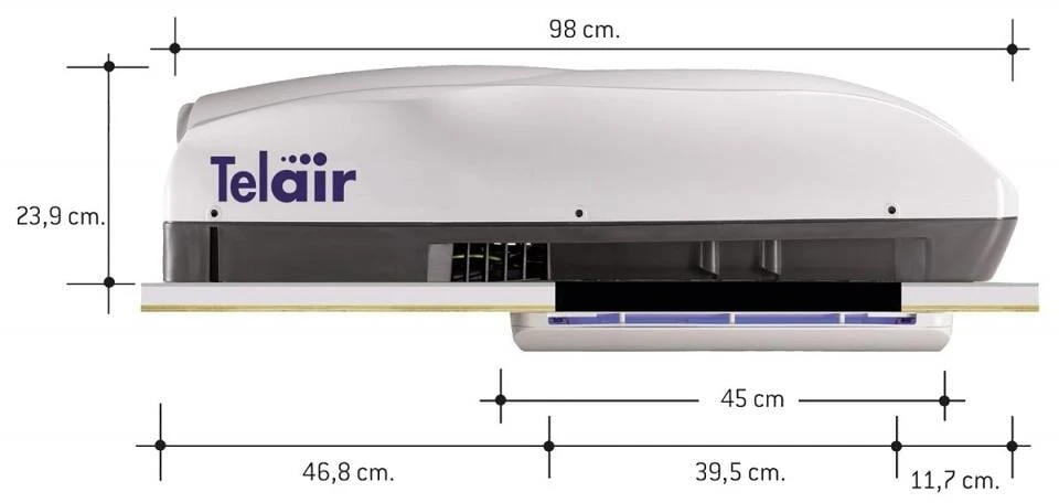Telair Silent Plus Klimaanlage, Mit Wärmefunktion – Bild 2