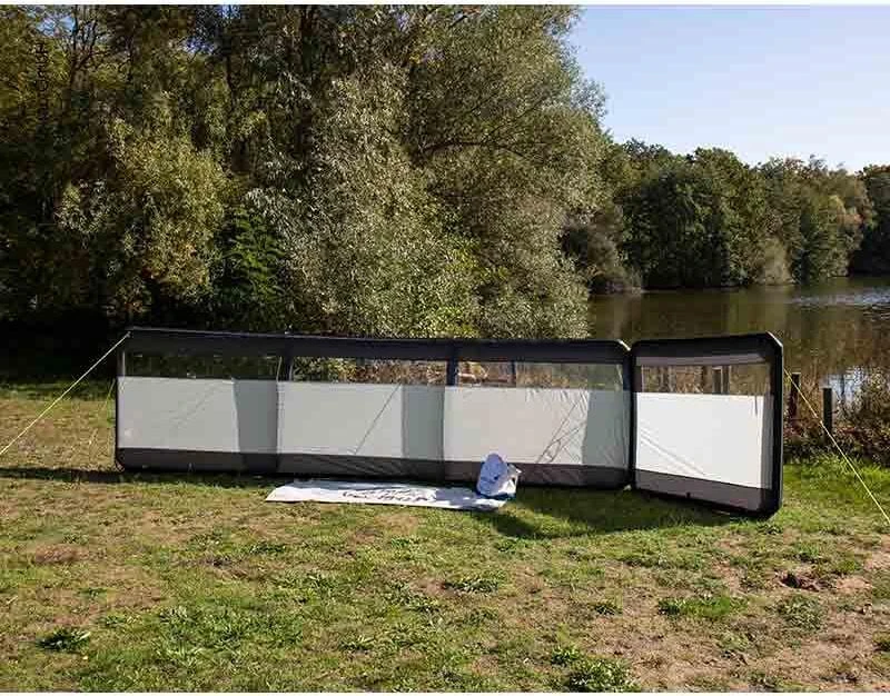 Reimo Hooge Air 480 Windschutz, 480x140cm, Granit/schwarz