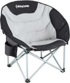 KingCamp Deluxe Moonchair, Schwarz/grau