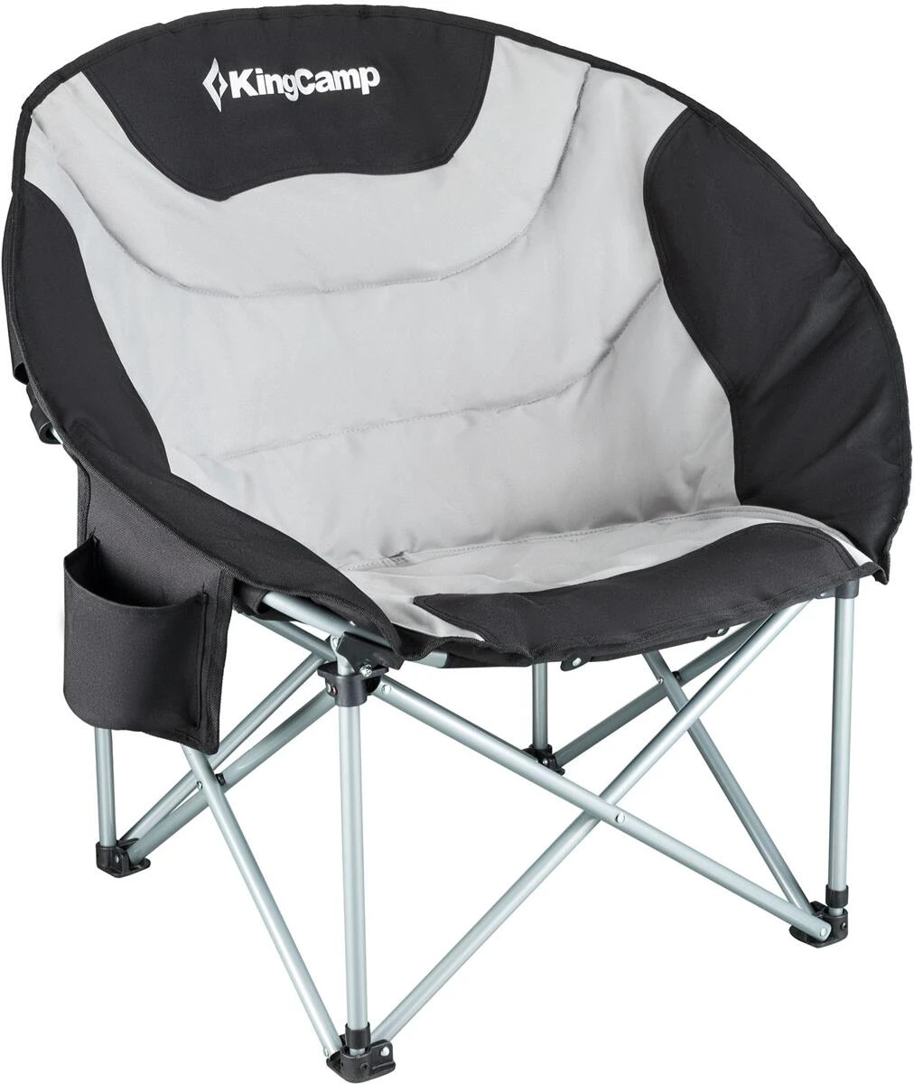 KingCamp Deluxe Moonchair, Schwarz/grau