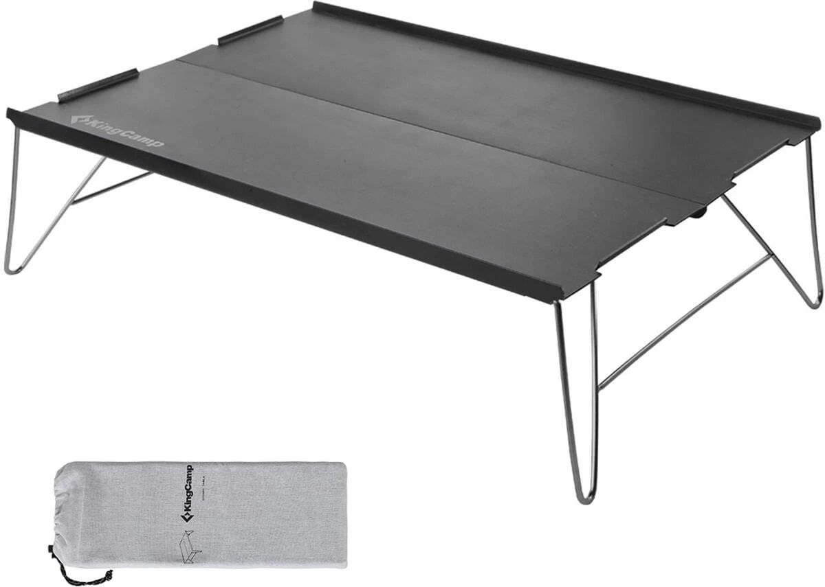 KingCamp Minitisch, 35x25cm, Silber/schwarz