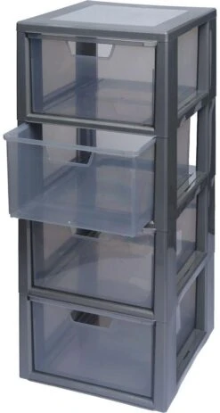 Isabella Einsatz Für Dauercampingschrank, 35x35x77,5cm, Grau