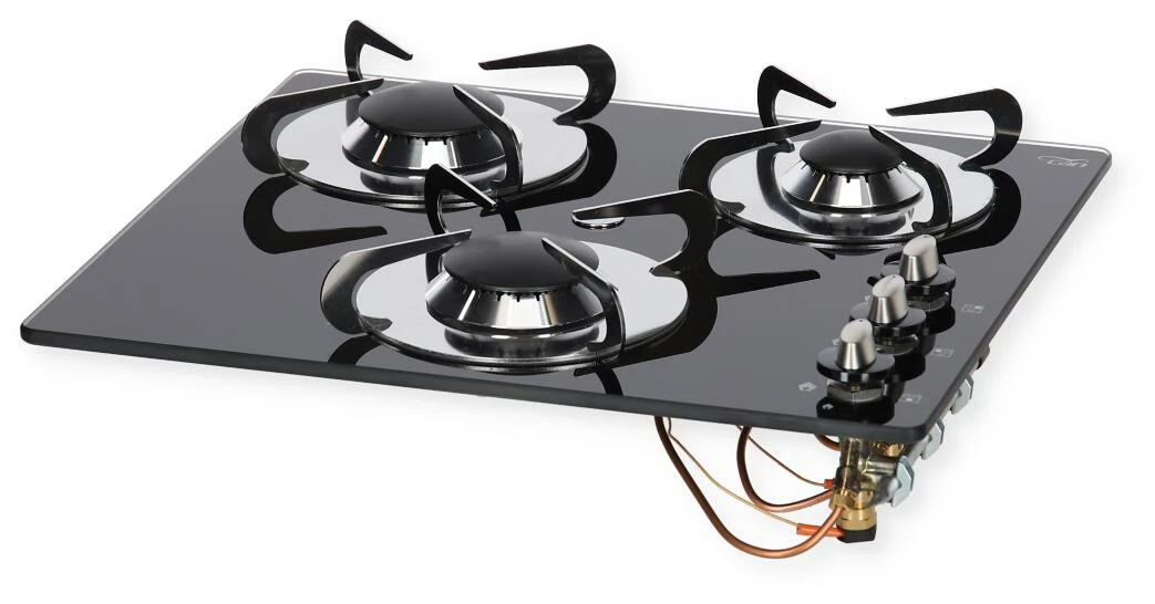 Can PV1352 Gaskochfeld, 30mbar, 3-flammig