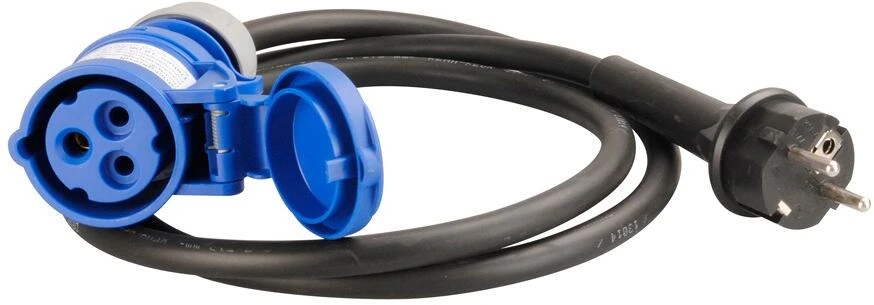 Jaeger Jäger Adapterkabel Mit Schuko-Stecker U. CEE-Kupplung, 2,5mm², 150cm