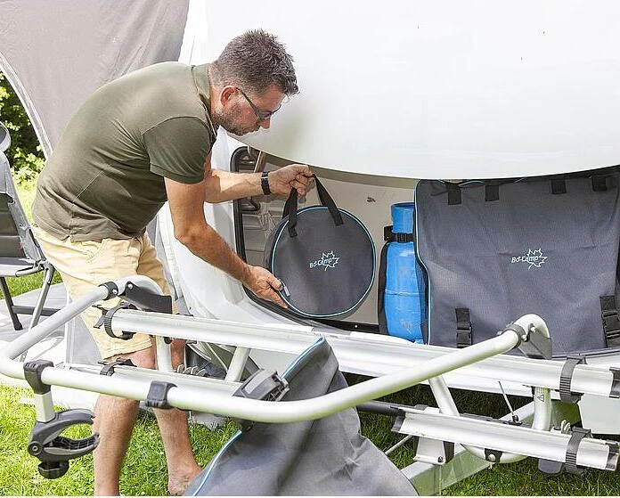 Bo-Camp Aufbewahrungstasche Für Verlängerungskabel, 6x35cm, Grau – Bild 5