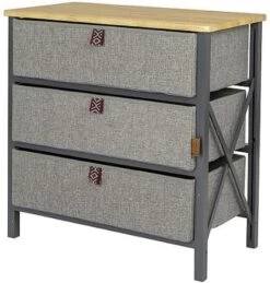 Bo-Camp Northwood Faltschrank, Grau