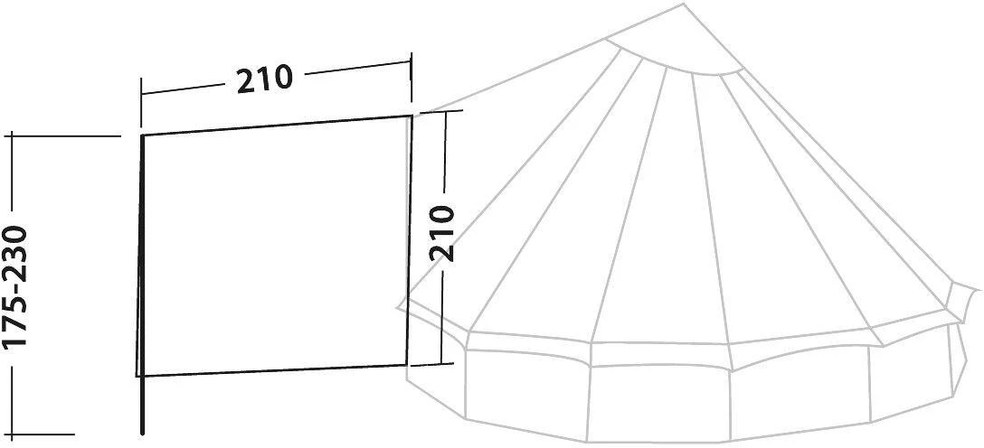 Robens Universal Tarp, 420x210cm, Khaki – Bild 2