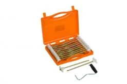 Vango Groundbreaker Glow Hering Set 20,5cm/6,5mm X 20 Heringe, Aufbewahrungskoffer