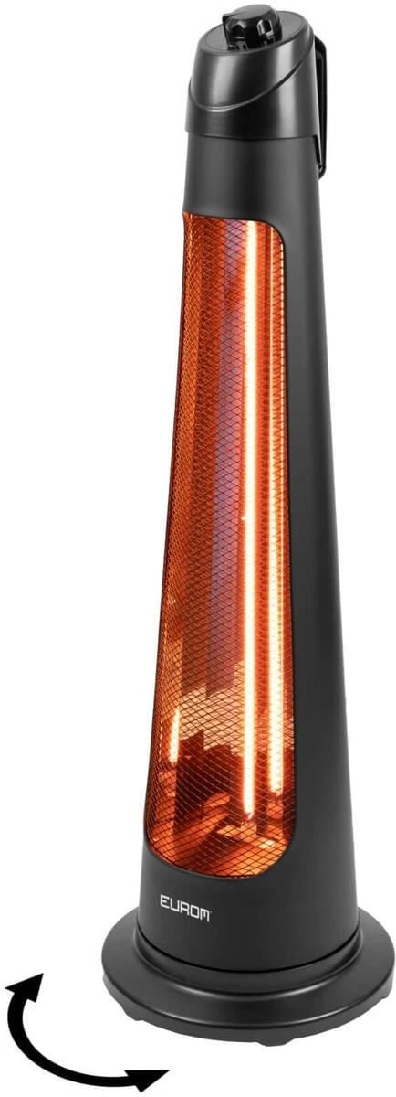 Eurom Q-Tower 1200 Stand-Heizstrahler, 230V, 1200W – Bild 5