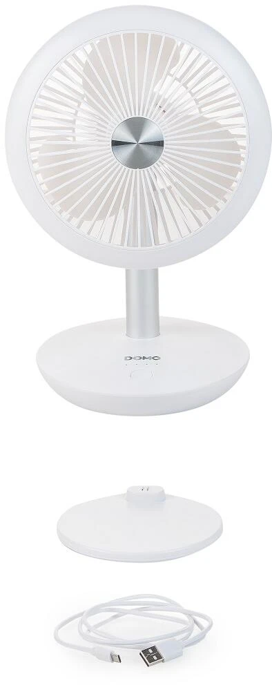 DOMO My Fan Akku Tischventilator Mit USB, Weiß – Bild 8