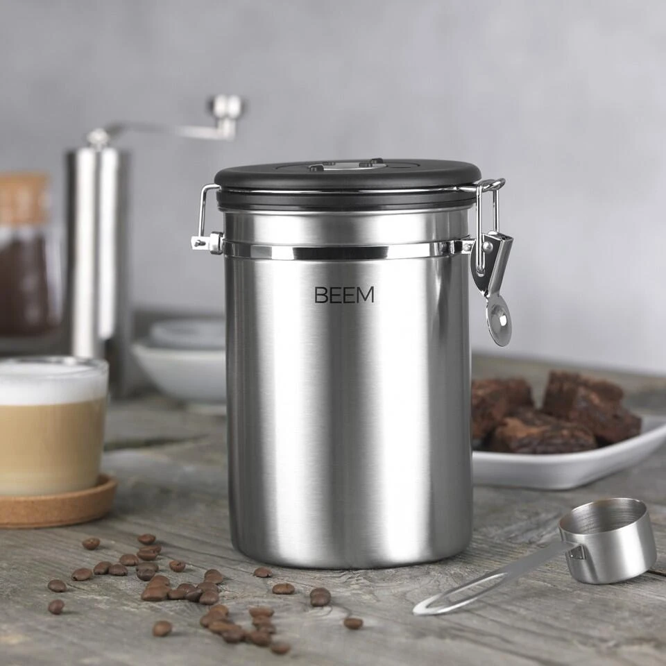 BEEM Kaffeedose Mit Dosierlöffel, Edelstahl – Bild 7