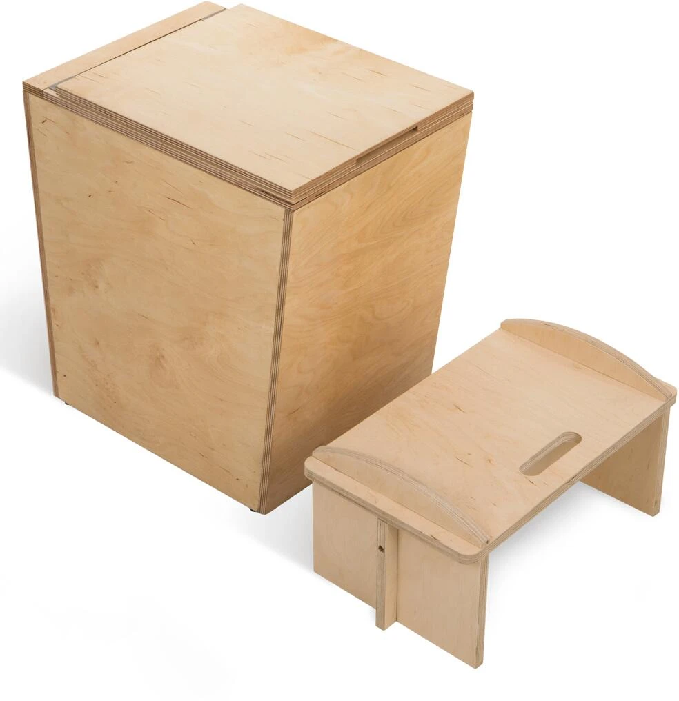 TROBOLO Kinder Toilettenhocker, Holz – Bild 4