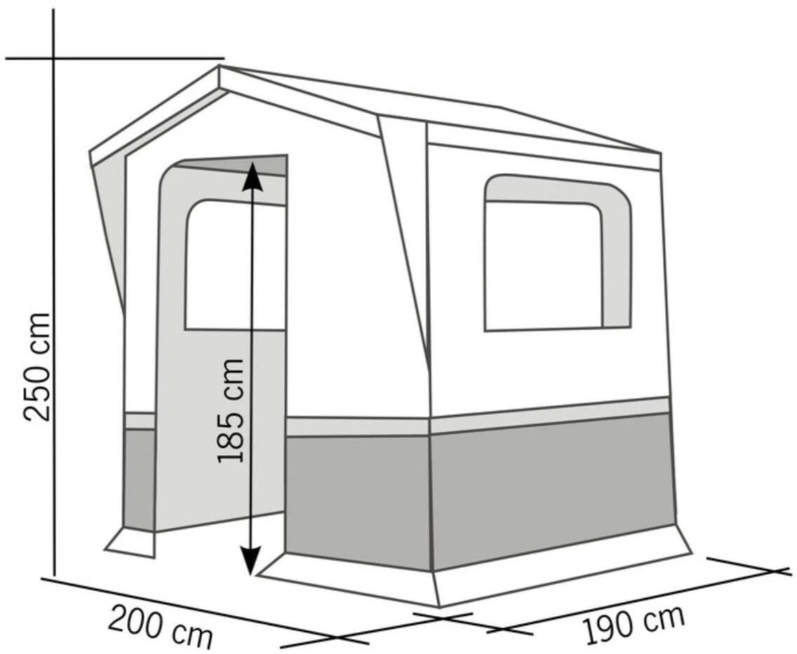 Reimo ALICANTE Küchen- / Gerätezelt, 200x190xcm – Bild 3
