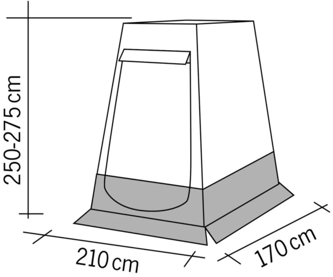 Reimo DUCATO PREMIUM Heckzelt, 210x170cm – Bild 5