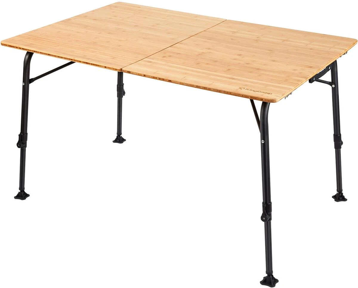 KingCamp Bamboo Deluxe Campingtisch, 120x80cm