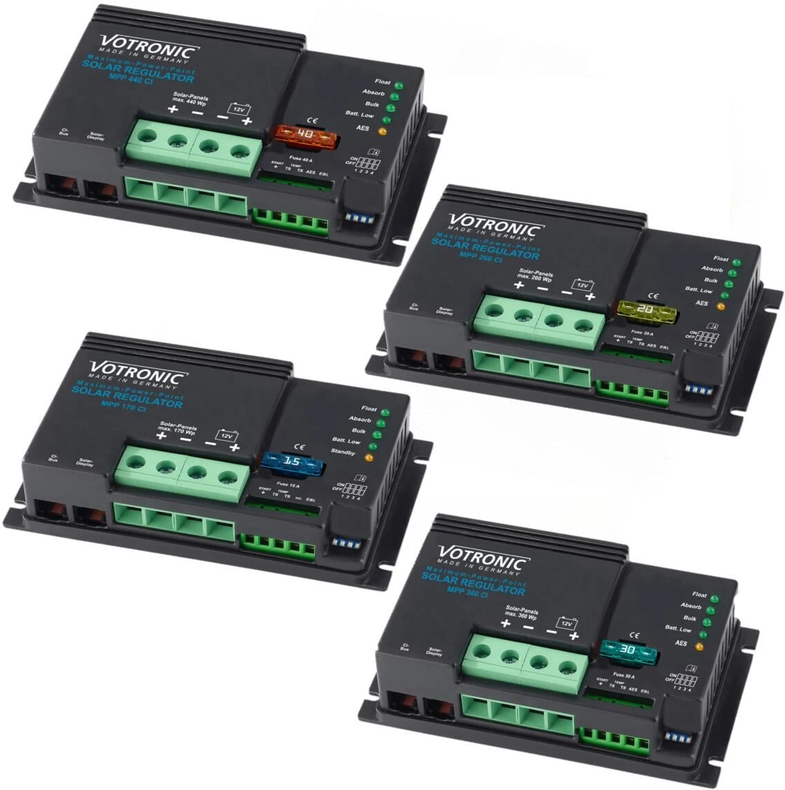 Votronic MPP CI Digital Solarregler, 12V