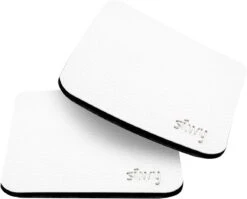 Silwy Metall-Nano-Gel-Untersetzer Für Magnetgläser, Weiß, 2er-Set