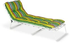 Best Wörthersee Dreibeinliege, Weiß/bunt-gestreift